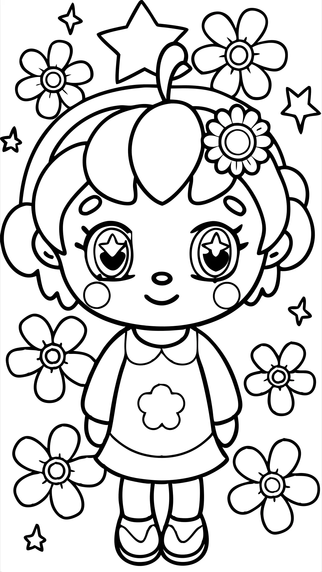 chibi coloring page